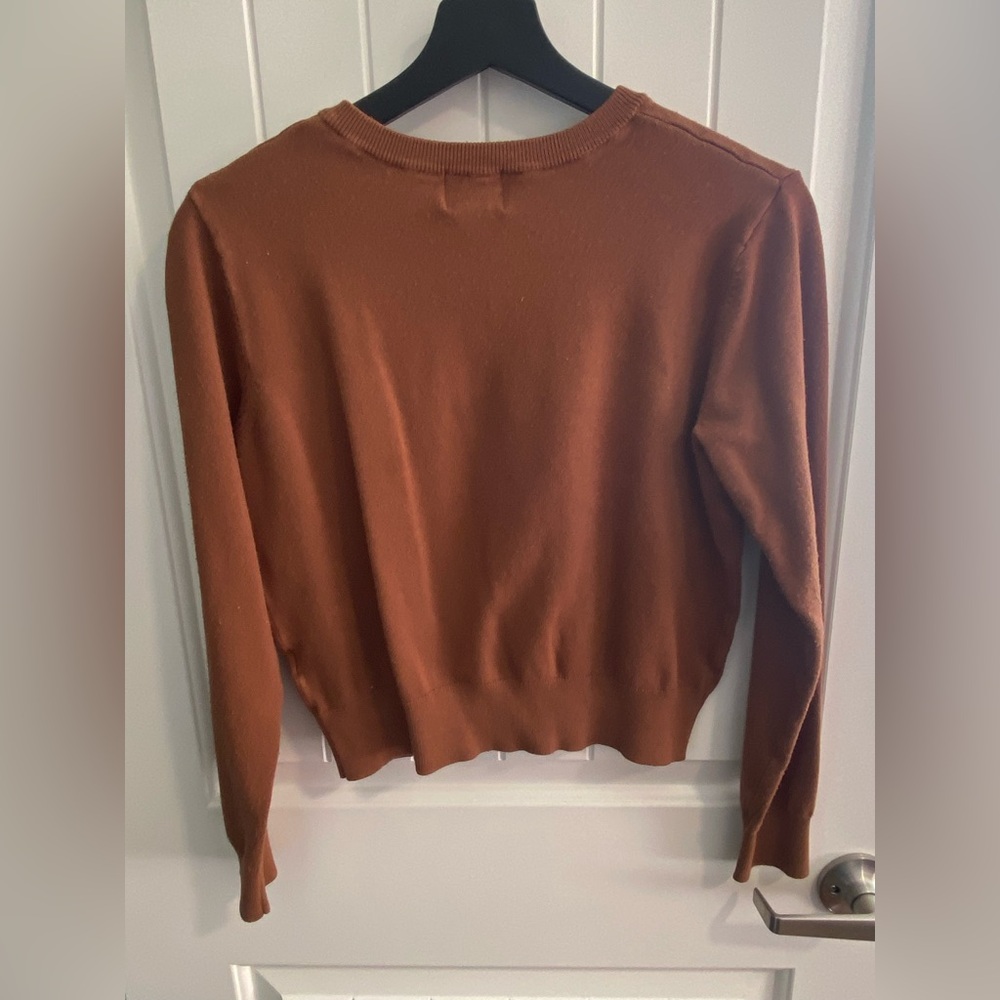 H&M Women's Rust Button-Up Cardigan - Picture 2 of 5